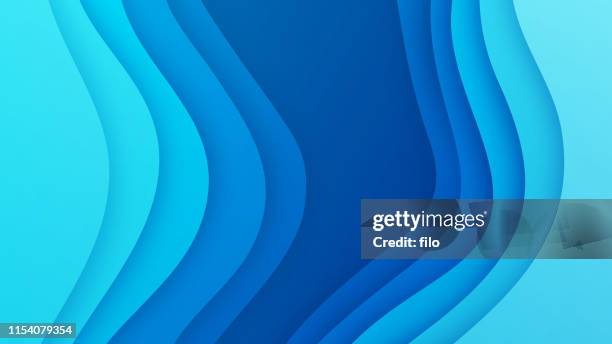 layered blue gradient abstract - sinking stock illustrations