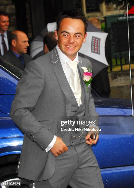 Ant McPartlin during Ant McPartlin and Lisa Armstrong Wedding at St. Nicholas Church Taplow in Taplow, Great Britain.