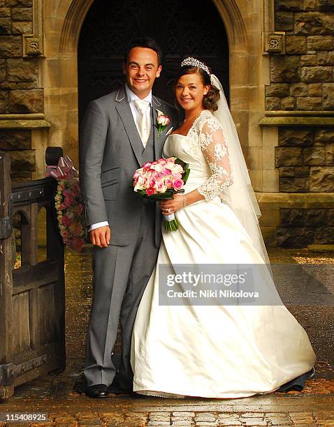 Ant McPartlin and Lisa Armstrong during Ant McPartlin and Lisa Armstrong Wedding at St. Nicholas Church Taplow in Taplow, Great Britain.