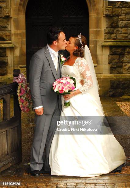 Ant McPartlin and Lisa Armstrong during Ant McPartlin and Lisa Armstrong Wedding at St. Nicholas Church Taplow in Taplow, Great Britain.