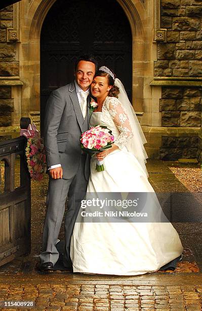 Ant McPartlin and Lisa Armstrong during Ant McPartlin and Lisa Armstrong Wedding at St. Nicholas Church Taplow in Taplow, Great Britain.