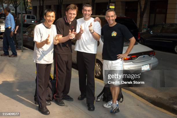 Jeff Fatt, Murray Cook, Greg Page and Anthony Field of The Wiggles