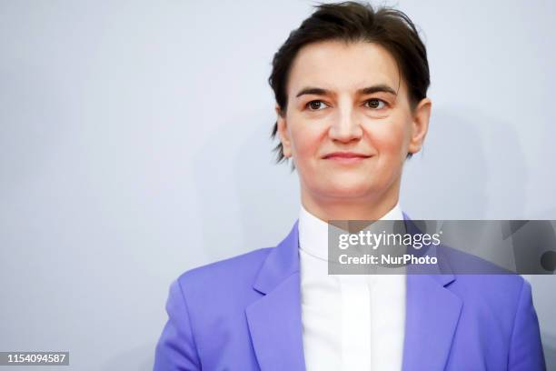 Ana Brnabic, Prime Minister of Serbia during Western Balkans Summit at the Poznan International Fair in Poznan, Poland on 5 July, 2019.