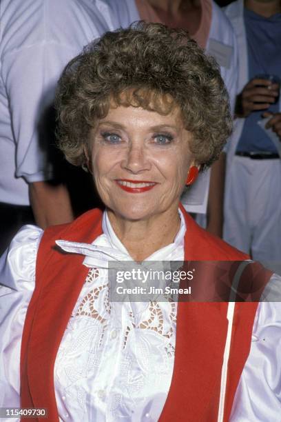 Estelle Getty during AIDS Project Fund Garden Party at One Institute in Los Angeles, California, United States.