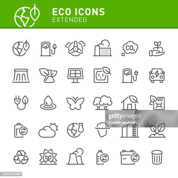 eco icons - biodiesel stock illustrations
