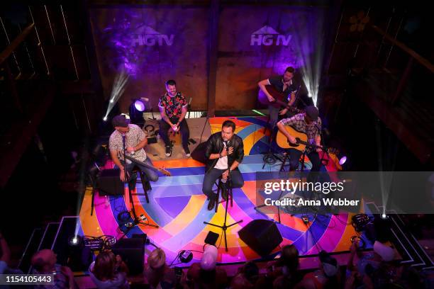 The Eli Young Band performs onstage in the HGTV Lodge at CMA Music Fest on June 06, 2019 in Nashville, Tennessee.