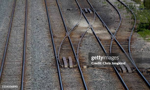 22 Two Tracks Merging Stock Photos, High-Res Pictures, and Images ...