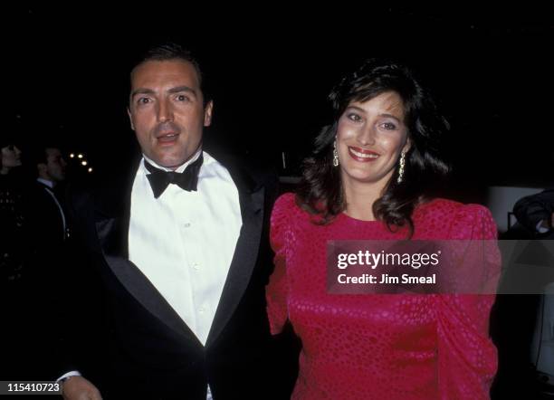 Armand Assante and wife Karen Assante during The 46th Annual Golden Globe Awards - Arrivals at The Beverly Hilton Hotel in Beverly Hills, California,...