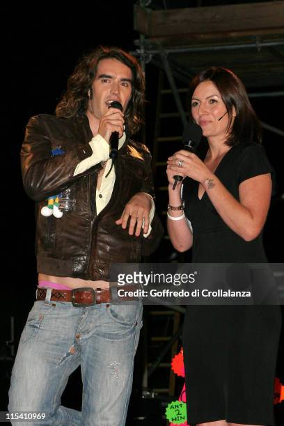 Russell Brand - presenter of Big Brothers Big Mouth and Devina McCall