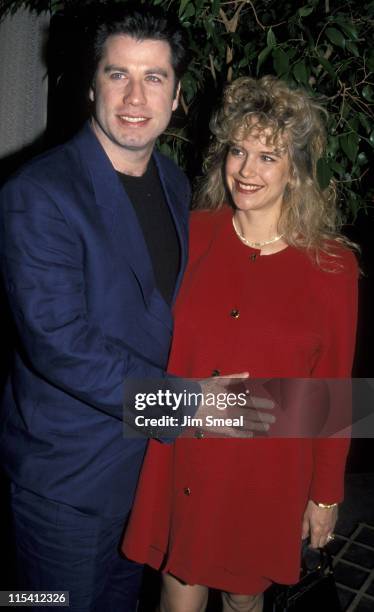 John Travolta and Kelly Preston during "Grease" 20th Annual Class Reunion at Sheraton Universal Hotel in Universal City, California, United States.