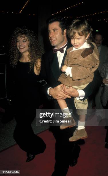 Kelly Preston, John Travolta, and Lorne Sussman during "Look Who's Talking Too" Los Angeles Premiere at The Plitt Theatre in Century City,...