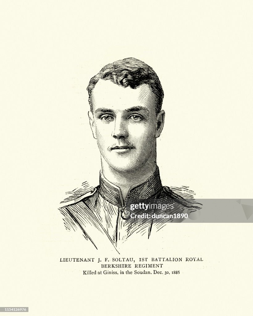 Lieutenant J.F. Soltau, 1st Bn Berkshire Regiment, British soldier