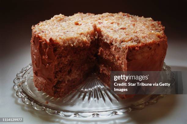 Chocolate Macadamia muffins 2. Banana Sour Cream Parfaits 3. German chocolate cake -- ---- German chocolate cake