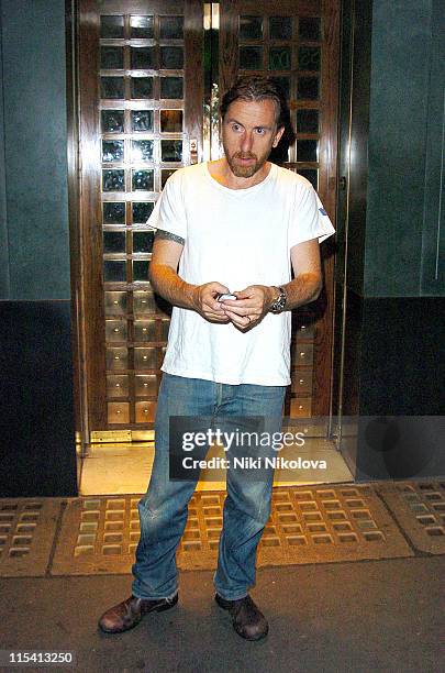 Tim Roth during Celebrity Sightings at The Ivy Restaurant in London - August 14, 2005 at The Ivy in London, Great Britain.