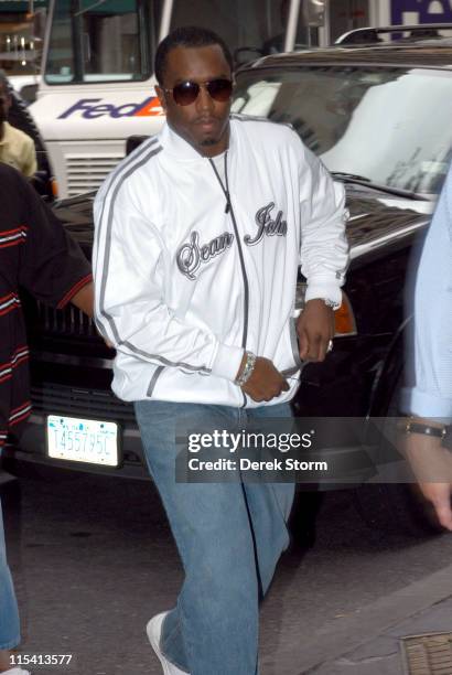 Sean "Diddy" Combs during Ashley Judd, India.Arie, Catherine Keener, Sean "Diddy" Combs and Bob Guiney Visit the "Today" Show - August 16, 2005 at...