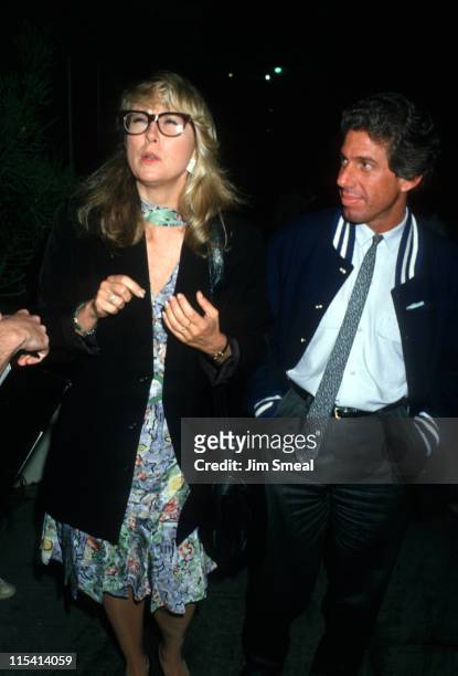 Teri Garr and Guest during Teri Garr Sighting at Spago's Restaurant - April 24, 1987 at Spago's Restaurant in Hollywood, California, United States.