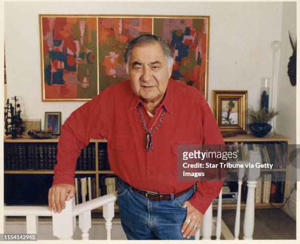 George Morrison, Ojibwe artist and one of Minnesota's revered artists, shown in this undated file photo, died Monday, April 17, 2000. Morrison had...