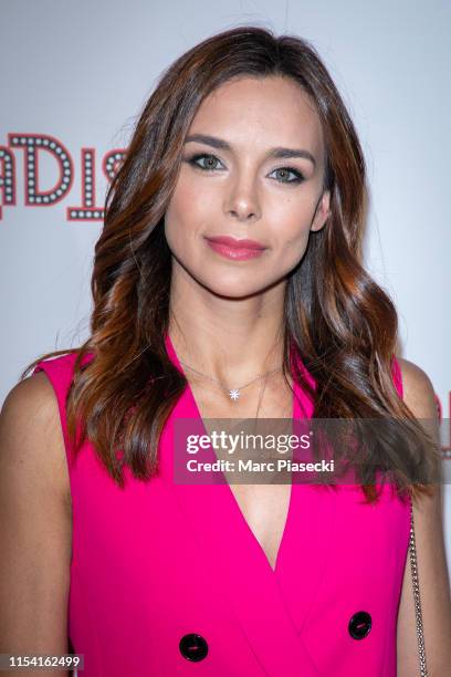 Miss France 2013 Marine Lorphelin attends the L'Oiseau Paradis show at Le Paradis Latin on June 06, 2019 in Paris, France.