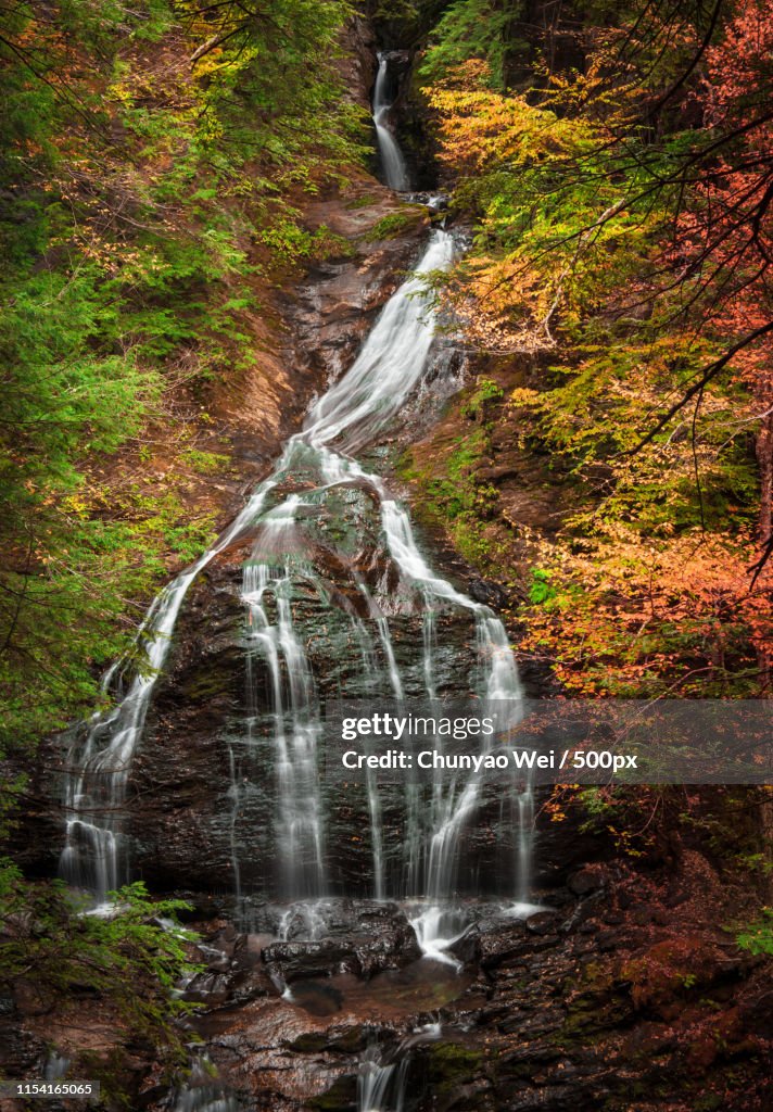 Water Falls In The Fall