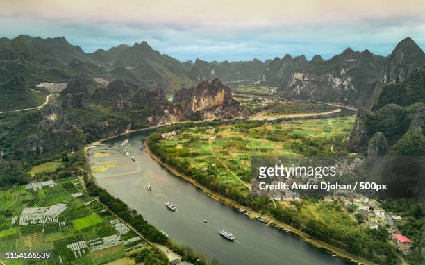 stunning guilin - yangtzefloden bildbanksfoton och bilder