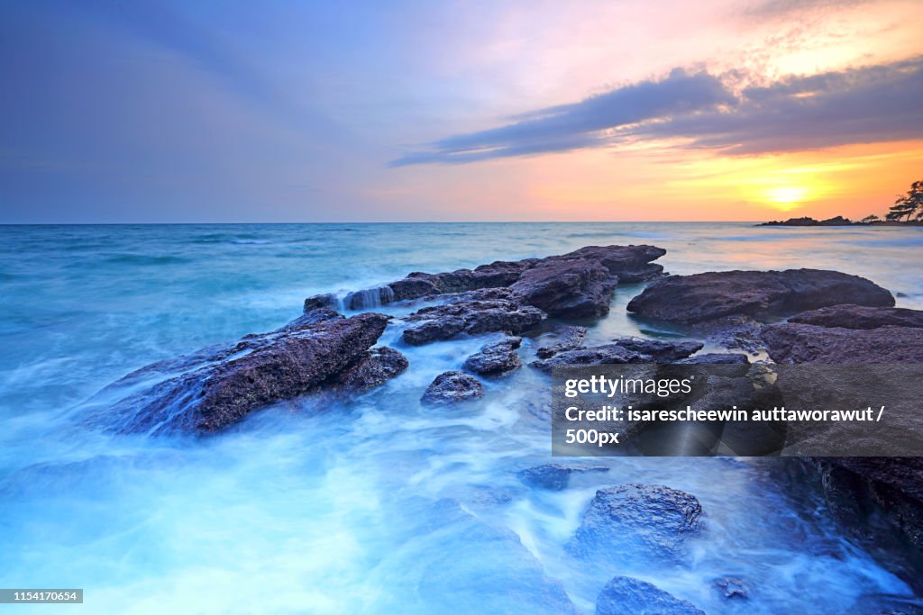 Seascape In Sunset