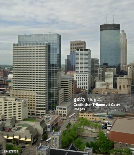 Minneapolis skyline with Target Building in foreground IN THIS PHOTO: WEDNESDAY_05/16/01_Minneapolis - - - - - - view of Minneapolis skyline with...