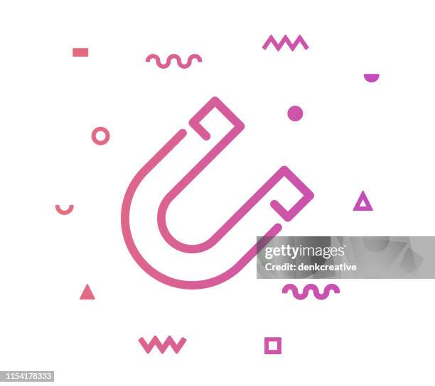 energy & force line style icon design - electric pole stock illustrations