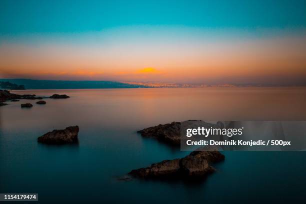 long exposure sunset shot - dominik konjedic 個照片及圖片檔