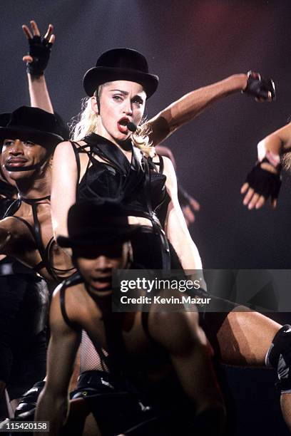 Madonna during Madonna's Blond Ambition World Tour