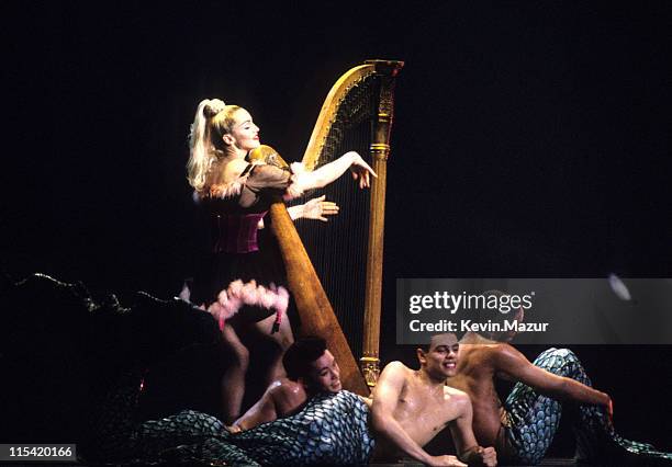 Madonna during Madonna's Blond Ambition World Tour