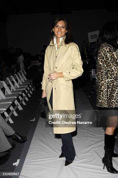 Zani Gugelmann during Olympus Fashion Week Fall 2006 - Anait Bain - Front Row at Atelier, Bryant Park in New York City, New York, United States.