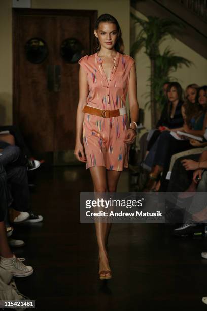 Model wearing Charlotte Ronson Spring 2007 during Olympus Fashion Week Spring 2007 - Charlotte Ronson - Runway at The Chemists Club in New York City,...