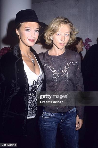 Helene de Fougerolles and Sylvie Testud during Espace Payot Opening Party - September 7, 2006 at Espace Payot Pierre Charron in Paris, France.
