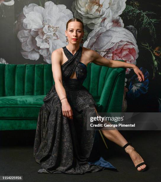 Karine Vanasse poses at the CTV Upfront Portrait Studio at Sony Centre For Performing Arts on June 06, 2019 in Toronto, Canada.