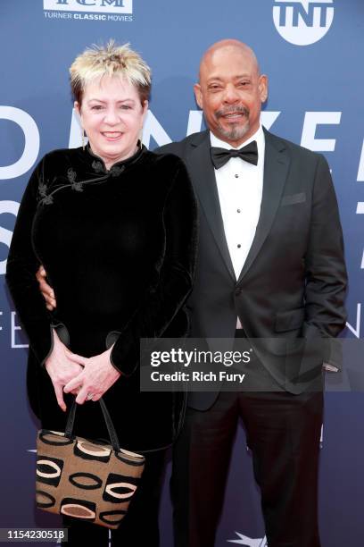 Jesse Beaton and Carl Franklin attend the 47th AFI Life Achievement Award honoring Denzel Washington at Dolby Theatre on June 06, 2019 in Hollywood,...
