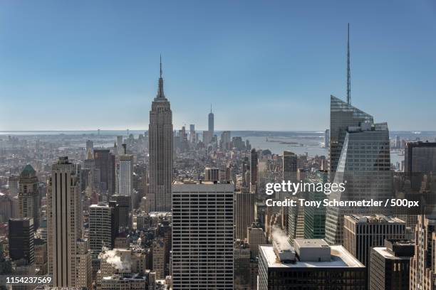 30 rock view - frieze new york 2015 stock pictures, royalty-free photos & images