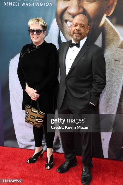 Jesse Beaton and Carl Franklin attend the 47th AFI Life Achievement Award Honoring Denzel Washington at Dolby Theatre on June 06, 2019 in Hollywood,...