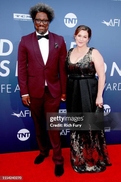 Kamau Bell Melissa Bell attend the 47th AFI Life Achievement Award honoring Denzel Washington at Dolby Theatre on June 06, 2019 in Hollywood,...