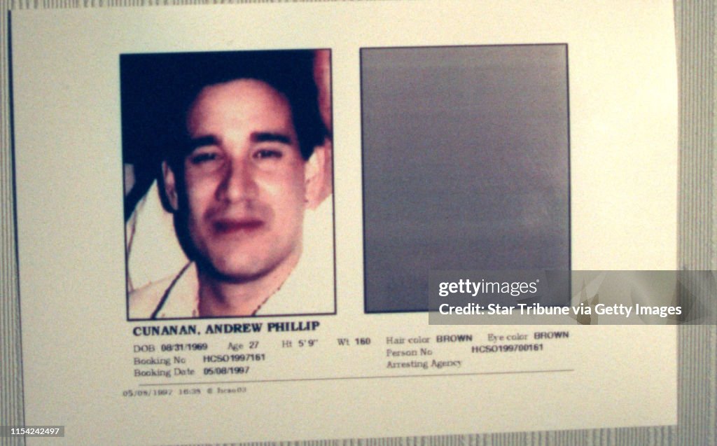 Mug shot Andrew Cunanan (Photo by DUANE BRALEY/Star Tribune via Getty Images)