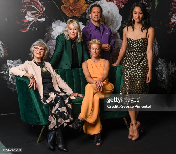 Deborah Grove, Jann Arden, Zoie Palmer, Jason Blicker and Elena Juatco pose at the CTV Upfront Portrait Studio at Sony Centre For Performing Arts on...