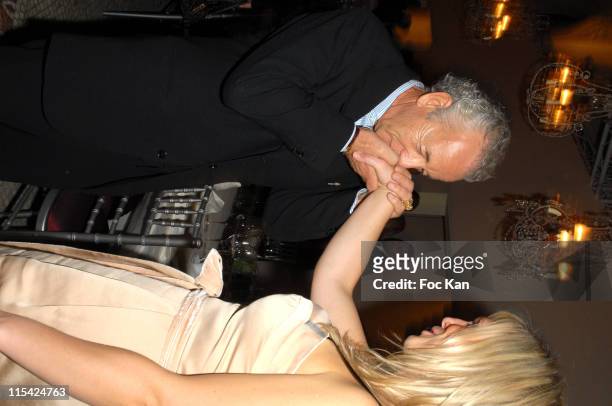 Gilles Bensimon and A Guest during Paris Fashion Week Spring/Summer 2007 - Francois Henri Pinault PPR Diner Party at Musee Arts Decoratifs in Paris,...