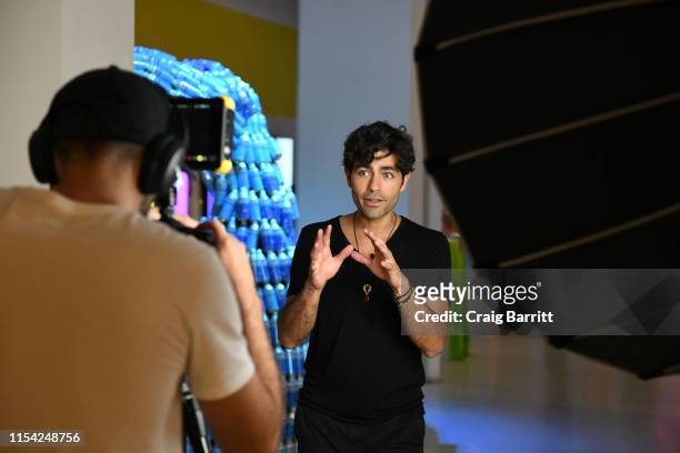 Adrian Grenier celebrates the opening of the Museum of Plastic presented by Lonely Whale, co-hosted by Ever & Ever, HP, attn:, and S'well in SoHo on...
