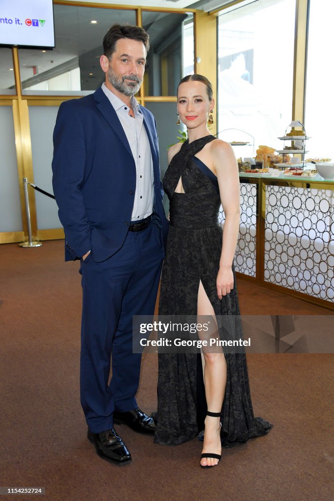 Billy Campbell and Karine Vanasse attend the CTV Upfront 2019 at Sony ...