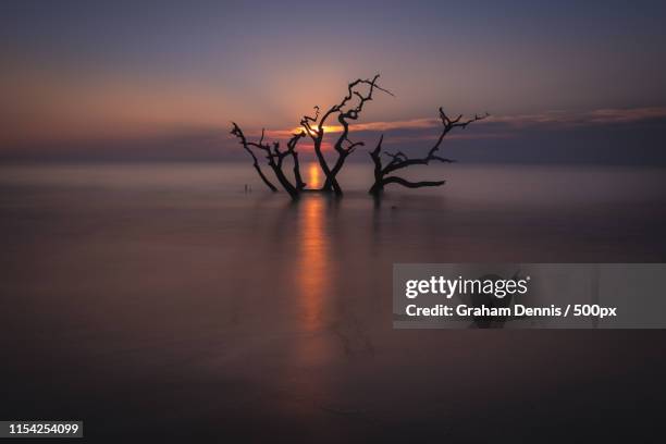 sunrise at sea - saint simons island fotografías e imágenes de stock