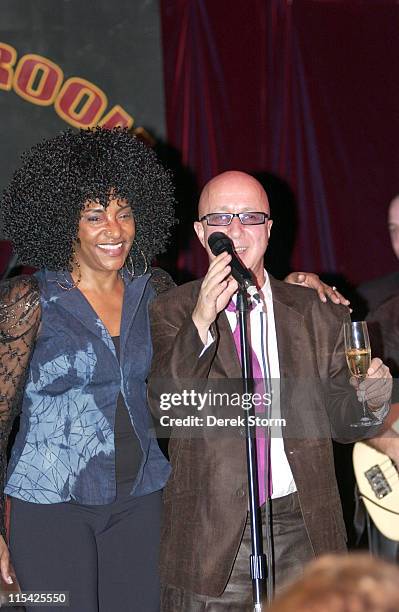 LaLa Brooks of the Crystals & Paul Shaffer during LaLa Brooks of the Crystals Performs at the Cutting Room in New York City - March 11, 2006 at...