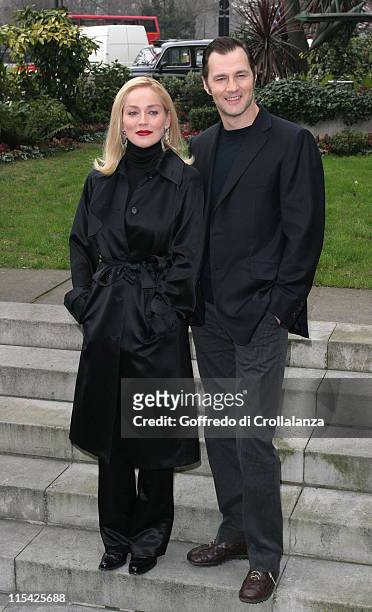 Sharon Stone and David Morrissey during "Basic Instinct 2: Risk Addiction" - London Photocall at Four Seasons Hotel in London, Great Britain.