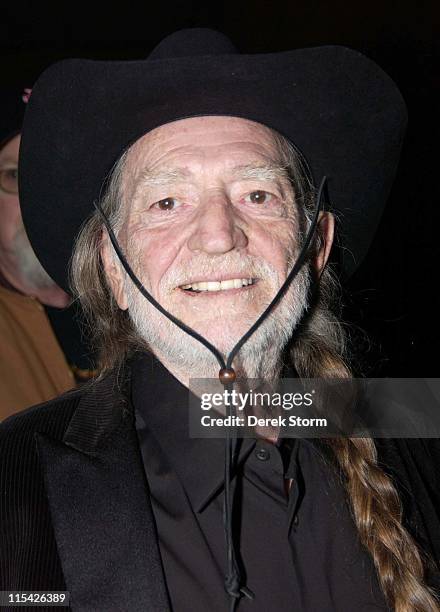 Willie Nelson during Willie Nelson and Ray Romano Visit "Late Show with David Letterman" - March 28, 2006 at Ed Sullivan Theater in New York City,...