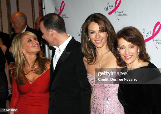 Anastacia, David Furnish, Elizabeth Hurley and Evelyn Lauder