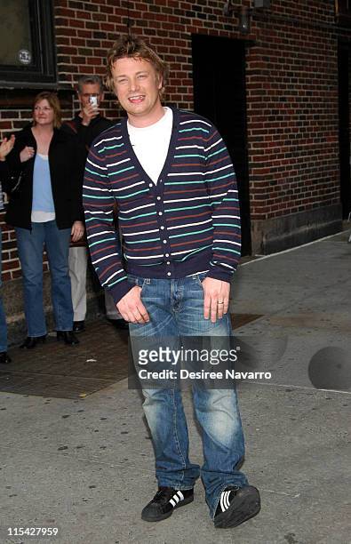 Jamie Oliver during Tom Cruise Visits "The Late Show With David Letterman" - May 2, 2006 at Ed Sullivan Theatre in New York City, New York, United...