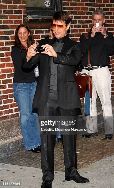 Tom Cruise during Tom Cruise Visits "The Late Show With David Letterman" - May 2, 2006 at Ed Sullivan Theatre in New York City, New York, United...